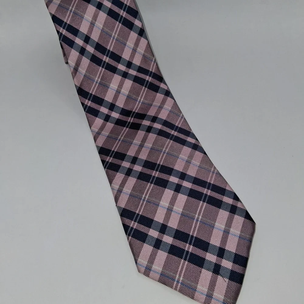TOMMY HILFIGER 100% Silk Tie Multicolor Pastel Preppy
